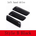 LHD RHD ABS Carbon fiber Car Door Inner Door Handle Decorative Cover Sticker Accessories For Land Rover Defender 110 -2023 Style A Carbon Fiber gray