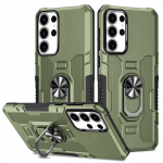 P&otilde;rutuskindel soomus&uuml;mbris Samsung S22 S23 S24 Plus UItra A73 A53 A33 5G A23 A13 r&otilde;ngastatiivi telefoni tagakaas Galaxy A04S A52S 5G A72 A32 4G jaoks A21S must