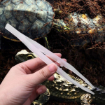 18 cm roomajate noctilucence pintsetid toidu s&ouml;&ouml;tmise klambrid tangid Lemmikloomatarbed kilpkonna sisaliku konna jaoks