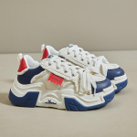 Valged paksud tossud naistele, mood, platvorm, pitsitud PU-nahast vabaaja sportlikud jooksujalatsid Naiste mugavad k&otilde;ndimistossud tennisekingad 35