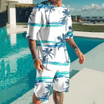 Suvised Hawaii T-s&auml;rgid L&uuml;hikesed p&uuml;ksid Komplektid Sea Beach 3D Print Meeste Mood Spordidressid L&uuml;hikeste varrukatega T-s&auml;rk P&uuml;ksid Komplekt Meeste &uuml;likonnad Riided 6XL