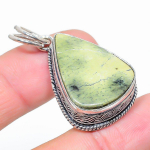 Natural Imperial Jasper Gemstone 925 Sterling Silver Gift Pendant 1.69 n8f93