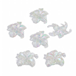 5tk/kott Akr&uuml;&uuml;l Viie kroonlehega lillehelmed DIY kaelakee k&auml;ev&otilde;ru K&otilde;rvar&otilde;ngad ehted aksessuaarid 30*30mm 5pcs/bag