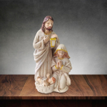 Nativity Statues Figurine Painted Small Catholic Resin Sculpture for Church Tabletop ian Gift A
