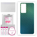 apgo Protective Skin Sticker for the back compatible with Oppo Reno7 Lite 5G, Wrap Film, Foil, Vinyl - Pattern Carbon Chameleon CAKA1