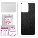 apgo Protective Skin Sticker for the back compatible with Vivo Y77E, Wrap Film, Foil, Vinyl - Pattern Black Honeycomb