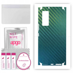apgo Protective Skin Sticker for the back+sides compatible with Vivo V21e 5G, Full Wrap Film, Foil, Vinyl - Pattern Carbon Chameleon CAKA1