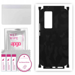 apgo Protective Skin Sticker for the back+sides compatible with vivo X50 Pro, Full Wrap Film, Foil, Vinyl - Pattern Black Camo