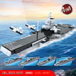 692tk s&otilde;jaline seeria 4-&uuml;hes Fujiani lennukikandja laste ehitusplokid m&auml;nguasja kingitus ilma karbita