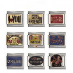 Uus Top &Uuml;lemine 9mm Laius Originaal Daisy MOM Dream Love Itaalia V&otilde;lu K&auml;ev&otilde;ru Roostevabast Terasest Ehtevalmistamine DJ060