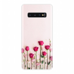 Silikoonist telefoni&uuml;mbris Samsung Galaxy Note 10 Pro Rose Flower lilleline kollane pehme tagakaas Samsung Galaxy S10E S10 Plus 5G jaoks Note 10