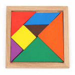 Laste Montessori Puidust Tangram Pusle Puidust m&auml;nguasjad V&auml;rvilised IQ-m&auml;ng Ajur&uuml;nnak Intelligentsed harivad m&auml;nguasjad lastele UNITED KINGDOM