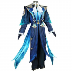 LAOS OLEMAS Neuvillette Cosplay Kost&uuml;&uuml;m Genshin Impact Parukas Vormiriietus Peakatted Keep Kindad Fontaine'i &Uuml;lemkohtunik Halloweeni Vormiriietus M beež