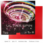 SANWEI T88 Ultra Spin, 2,1 mm paksune lauatennisekumm, poolkleepuv juhtaas, suure elastsusega k&auml;snaga lauatennise kumm punane