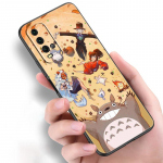 Anime Studio Ghibli Totoro silikoonist telefoni&uuml;mbris Xiaomi Redmi Note 11 10 9 8 Pro 11T 10T 10S 9S 8T 9 9A 9C 9T must pehme kate jaoks Redmi 9