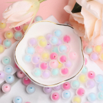 Kodus peotarbed Moodsad ketratud k&auml;ev&otilde;ru k&otilde;rvar&otilde;ngad, matid, 100 tk, &uuml;mmargused lahtised helmed, 10 mm v&otilde;ileib, isetegemise ehted 100Pcs mitmev&auml;rviline