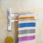 Roostevabast terasest mulgustusvaba k&auml;ter&auml;tikuivati ​​p&ouml;&ouml;rlev r&auml;tikuriiul Vannituba k&ouml;&ouml;k Seinale kinnitatav r&auml;tikuga poleeritud nagihoidja riistvara 2 poles