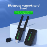 1300Mbps USB 3.0 WiFi-adapter traadita v&otilde;rgukaardi traadita vastuv&otilde;tja saatja 2,4G/5GHz Bluetooth 4.2 adapteri dongle s&uuml;learvuti jaoks