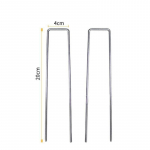 50 Aia U-kujuline fiksaator, paks 2,5 mm laius 4 cm pikk 10 cm suured U-kujulised maandatud naelad 4cm*20cm