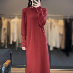 Naiste ka&scaron;miirkleit Qinghe ka&scaron;miir 70% vill 30% ka&scaron;miir naiste s&uuml;gistalvine ka&scaron;miirkleit pehme ja soe XXL punane