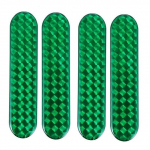 4 tk m&auml;rgi punane h&auml;irekleebis auto helkurribad uksekleebis ohutusm&auml;rgi hoiatuslint 2Pcs/Set punane