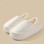 mood Comwarm Home Fashion Paksu tallaga pl&uuml;&uuml;sist sussid naistele Talvine soe karusnahk H&auml;gused sussid v&auml;litingimustes veekindla platvormiga puuvillased kingad 44-45(10.4-10.6inch)