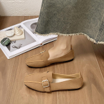 Naiste vabaajakorterid, ruudukujulised, kinnise varbaga Balletikorterid, libisevad jalatsid Mugavad kleepuvad lamedad jalan&otilde;ud Pehmed lamedad kingad Baleriinajalatsid naistele 35