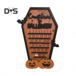 Halloweeni advendikalender Naljakas Halloweeni kalender liikuvate plokknahkhiiretega k&otilde;rvitsate kummitustega puidust lauakaunistus piduliku atmosf&auml;&auml;ri kaunistamiseks A