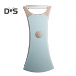 2-&uuml;hes puu- ja k&ouml;&ouml;giviljakoorija roostevabast terasest teraga p&ouml;&ouml;rlev hoiustamisdisain riiv Ergonoomilise k&auml;epidemega k&ouml;&ouml;git&ouml;&ouml;riist toidukartuli porgandikoorija jaoks sinine/hall