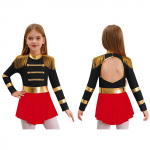 Lasteanime Maagiline Tsirkuse Cosplay Kleit Laste Ringmasteri kost&uuml;&uuml;m Halloweeni karnevalipidu Uisutav tantsukost&uuml;&uuml;m 5-6 Years punane