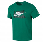 Nike Letter Logo Prindiga Mugav Hingav L&uuml;hikeste Varrukatega T-s&auml;rk Meeste T-s&auml;rgid Roheline FZ5420-365 L