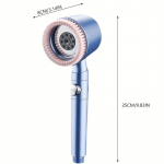 S&uuml;sinikfiltriga k&otilde;rgsurve k&auml;eshoitav du&scaron;ipea &ndash; 5 pihustusrežiimi, pehme silikoonmassaaž, lihtne paigaldamine &ndash; ideaalne eakatele ja noortele sinine