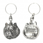 Norwich Terrier - Silver-plated dog pendant, handbag decoration, backpack pendant by Art-Dog brand