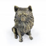 Chihuahua short-haired, Chihuahua smooth - dog statue, sitting dog for desk, decoration for the living room of a dog lover by Art-Dog pruun