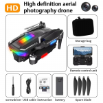 Uus A11 Max Drone 8k ESC Dual HD aerofotograafia WIFI FPV igak&uuml;lgne takistuste v&auml;ltimine, harjadeta mootor nelja rootoriga positsioneeriv RC helikopteri m&auml;nguasi 1 Battery must