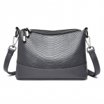 Vintage Crocodile Patte Crossbody kott naistele PU nahast &otilde;lakott 26x9x16cm must