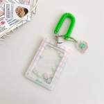 1-osaline Sweet Chic Kpop fotokaardihoidja koos kaelapaelaga Creative Design Fashion Student ID Card Protector Kawaii fotokaardi kate