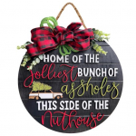 Tervitussilt Kikilips Inglise t&auml;hed Automustriline kaunistus Peen p&auml;rg v&auml;litingimustes puidust uksem&auml;rk A