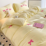 Pestud puuvillane neljaosaline komplekt v&ouml;&ouml;ri &uuml;hiselamu Kolmeosaline komplekt voodilina tekikatte tarvikud 1.5m bed
