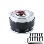 Kiirelt vabastatav v&otilde;idus&otilde;iduauto rooli adapter mugavaks muutmiseks. Vargusvastane alus kiirelt vabastatavale roolile. must