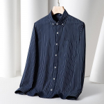 Kevadine ja s&uuml;gisene uus Oxfordi kedratud puuvillane pikkade varrukatega s&auml;rk. 3XL