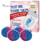 4 tk automaatne tualettpoti puhastustabletid, kiiresti toimivad kiiresti lahustuvad, kauakestvad vannitoa tualettruumi paagi puhastusplokid 4pcs