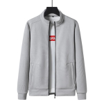 Meeste kevadine ja s&uuml;gisene Korea stiilis vabaaja meeste topp, mitmek&uuml;lgne ja mugav kraega pesapallijakk, suur suurus 7XL gray