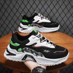 Meeste tossud hingavad jooksujalatsid 2023 Meeste mugavad mustad vabaaja tossud Moodsad vabaajajalatsid 39