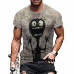 Suvine Anime Monster Paanikas T-s&auml;rk Meestele Meeskonna kaelusega Lahtine L&uuml;hikeste varrukatega T-s&auml;rk Vabaaja &Uuml;lisuur T-s&auml;rk Meeste R&otilde;ivad S