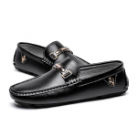 Valged Mokassiinid Meeste Ehtne Nahk Slip-on Klassikalised Nahast Kingad Pehme Tald Mugav Mokassiin Vabaaja Kingad Disainer Meeste Kingad 38 must