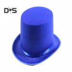 K&otilde;rge Silinder Must Jazz Topper M&uuml;ts Meestele ja Naistele &Otilde;ukonna H&auml;rrasmees Lame Viltm&uuml;ts Etendusteks Rollim&auml;ngudeks J&otilde;ulud sinine