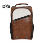 Golfi jalatsite kott t&otilde;mblukuga suure mahutavusega veekindel kulumiskindel spordijalatsite rihmakott koos k&uuml;lgmise tarvikute taskuga must valge v&auml;rv