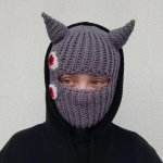 K&auml;sitsi heegeldatud multifilmiline personaalne mootorratta kiivri kaitsekate Trendikas naljakas kiivrikate children 45-50cm [excluding accessories] gray