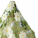 50*130cm &scaron;ikk roheline tikitud lilled kangad isetegemiseks riiete &otilde;mblemiseks m&uuml;ts Kleit r&otilde;ivas taust dekoor Kunst disainer kangas 50x130cm roheline